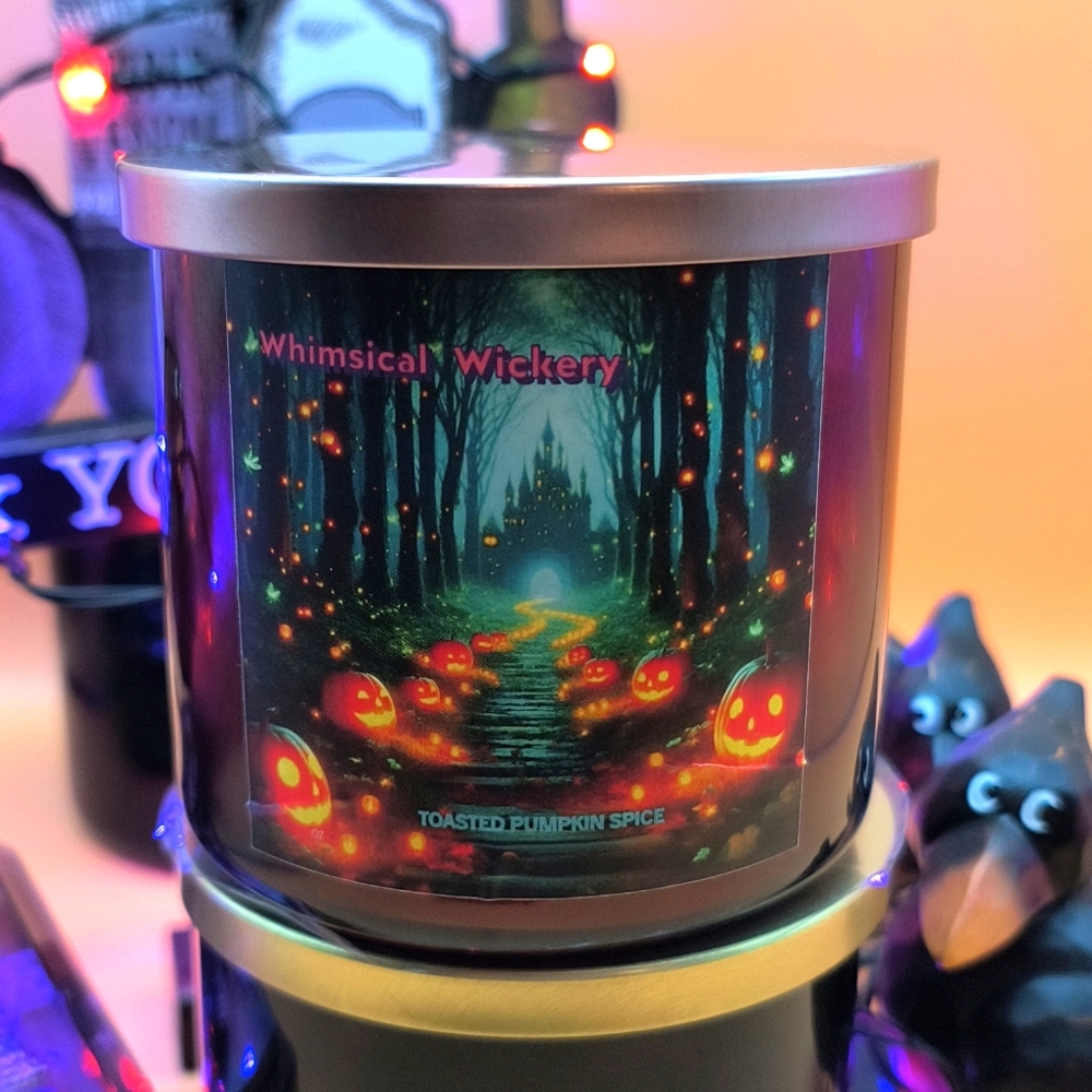 Hand Poured Halloween Candle Toasted Pumpkin Spice